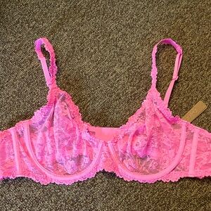 SKIMS underwire stretch lace scoop bra
